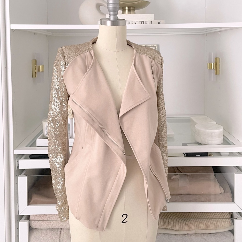 Tobi Gold Sequin Blazer